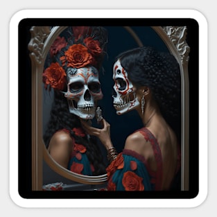 Catrina's Reflection Sticker